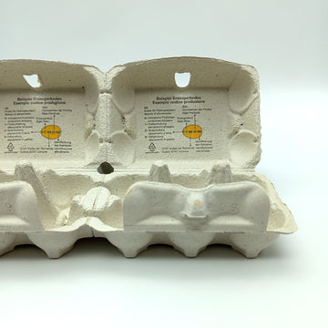 Portauova da 6, dettaglio specifiche interne. Confezione aperta